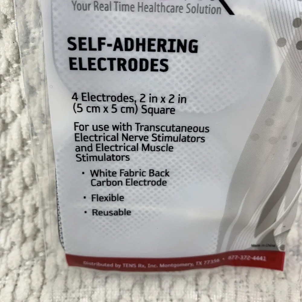 TENS Rx Self-Adhering Universal 2x2 Inch‎ 10-packs (4 per pack) = 40 Electrodes